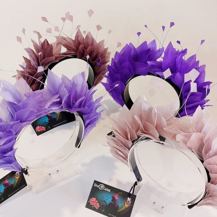 feather crowns in pantone #veryperi colours