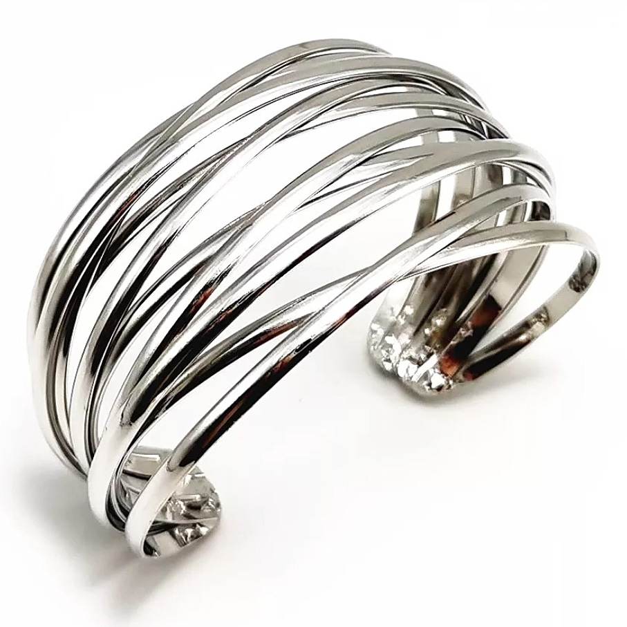 divalicious silver metal cuff