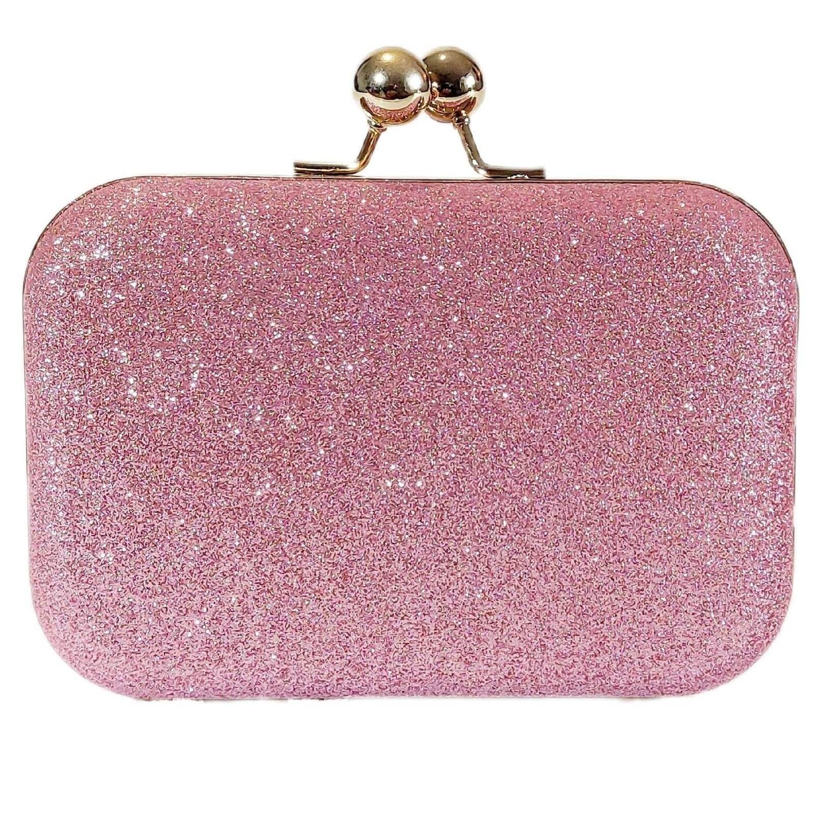stunning pink glitter clutch from the divalicious candyland collection