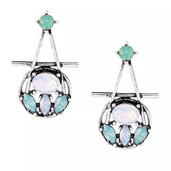 gorgeous vintage style crystal earrings