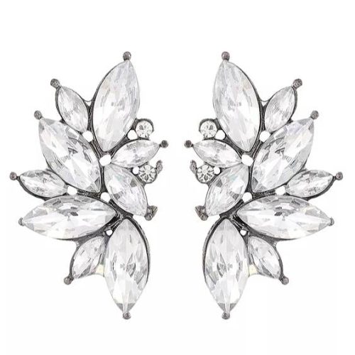 gorgeous diamante antique style earrings