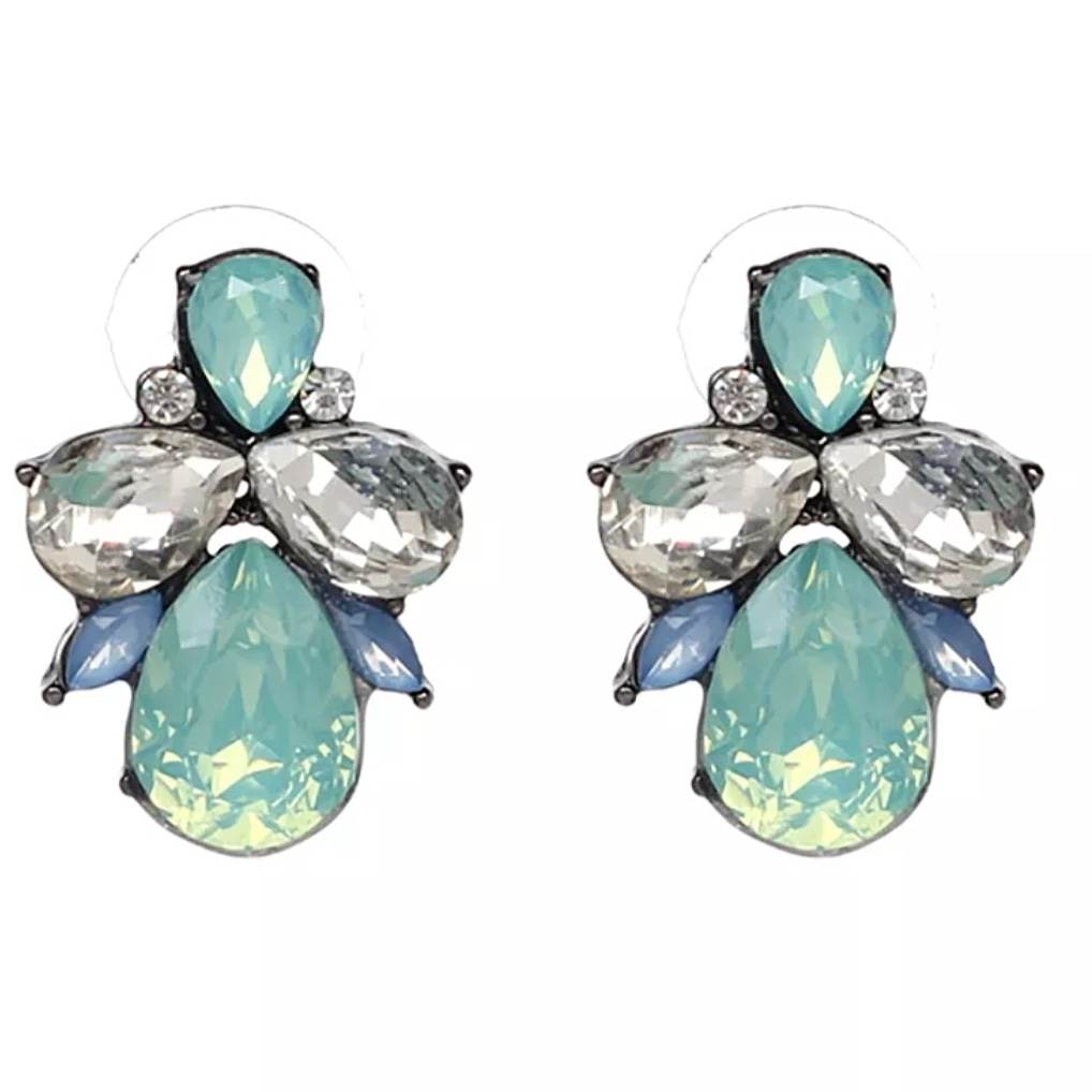 stunning crystal vintage style earrings