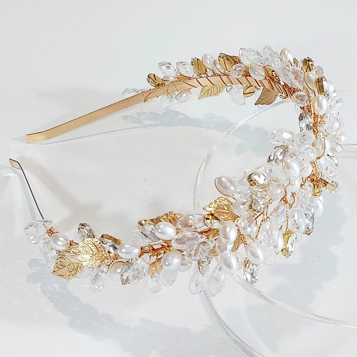 stunning vintage styled crystal headpiece for the races or weddings