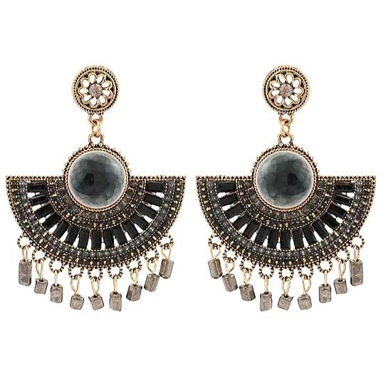 retro boho crystal earrings from the divalicious candyland collection