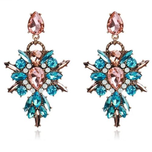 sparkling crystal drop earrings for a special evening event