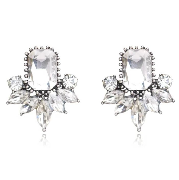 stunning diamante crystal earrings for wedding