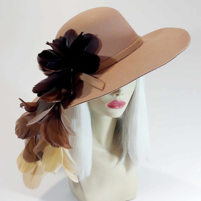 wear divalicious feather hat to the races and festivals