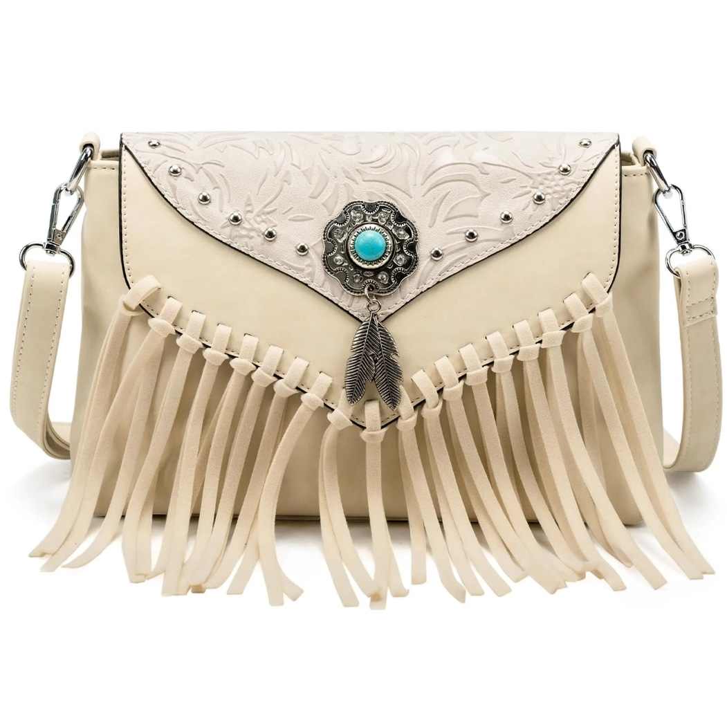 vintage style boho bag to wear with divalicious feather hats