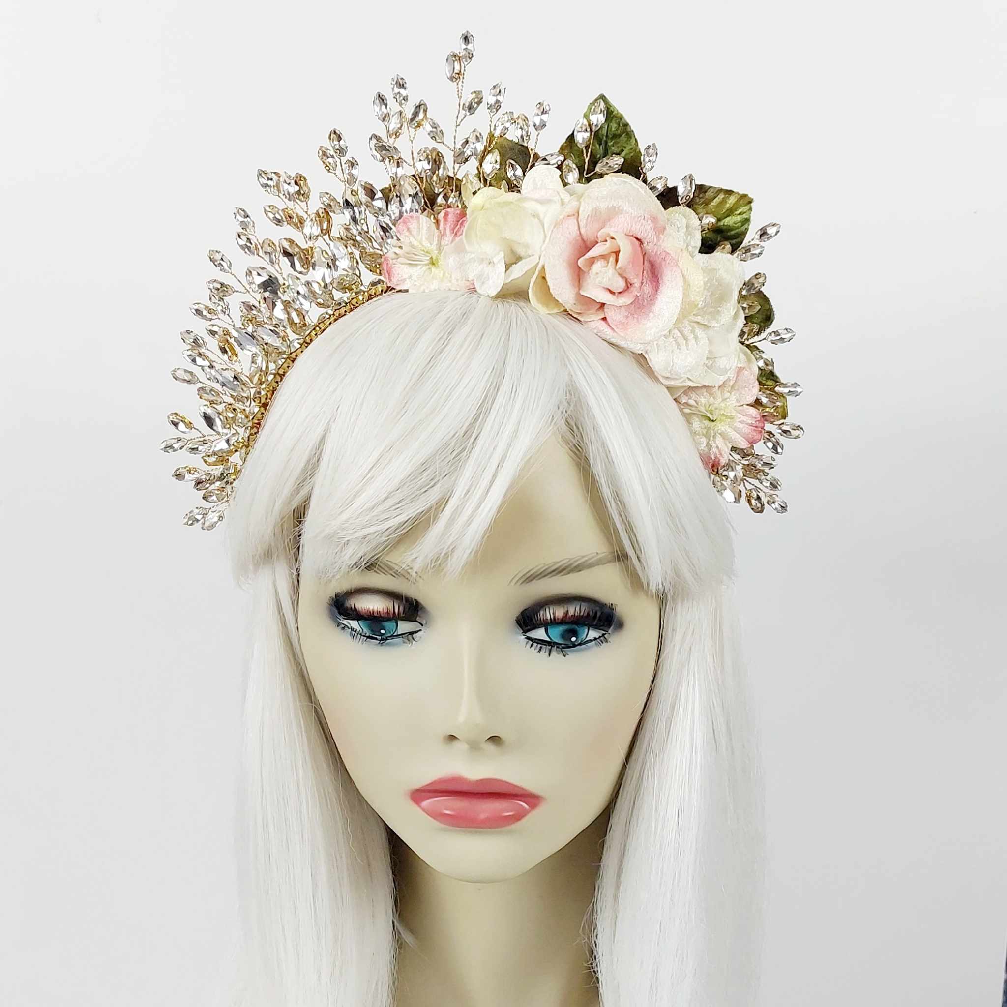 Divalicious Jewelled Headpiece Headband Fascinator for Races Weddings Anniversary Special Events